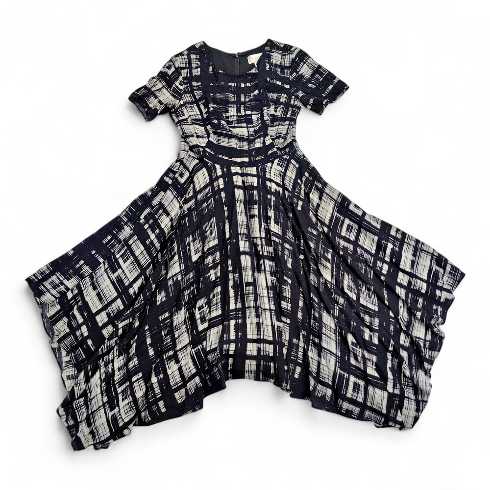 Corey Lynn Calter Plaid Fit & Flare Midi Dress Size 2